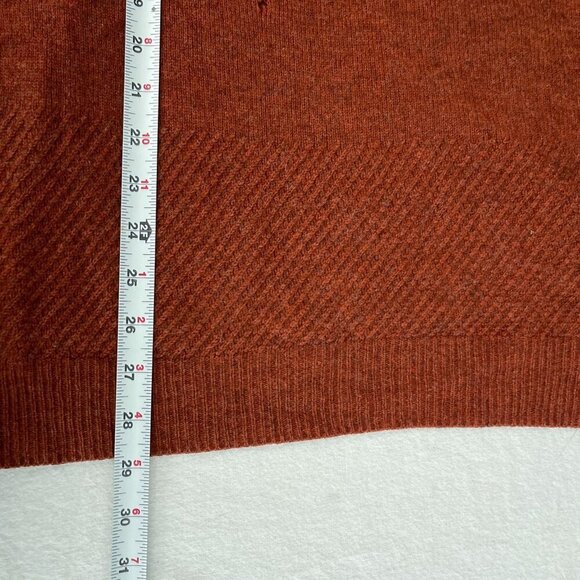 A.P.C Lambs Wool Crewneck Pullover Sweater‎ Orange Mens Medium - Picture 10 of 13